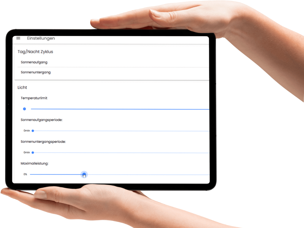 Plantalytix LIGHT App Tablet